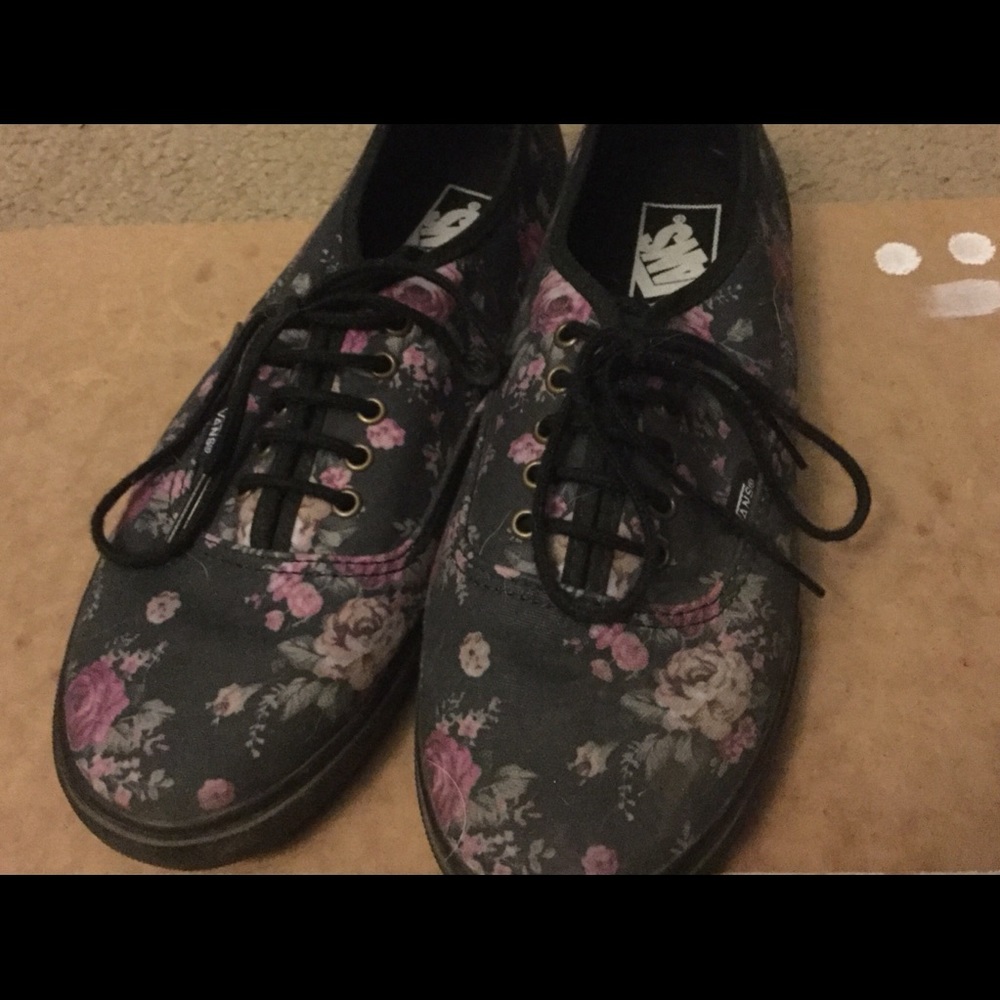 Floral Vans Casual Shoes